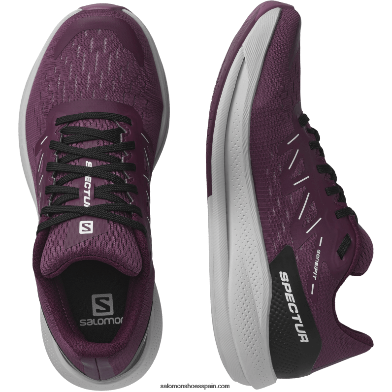 zapatillas de running para mujer - spectur Salomon 00B0PZ748 tulipwood/roca lunar/vino de uva