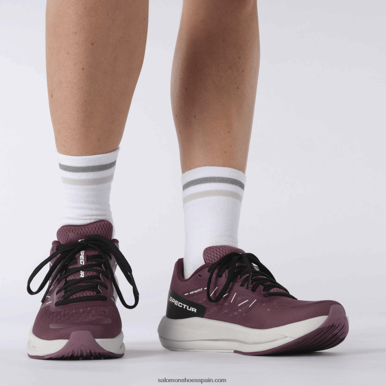 zapatillas de running para mujer - spectur Salomon 00B0PZ748 tulipwood/roca lunar/vino de uva