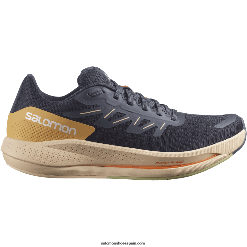 zapatillas de running para mujer - spectur Salomon 00B0PZ749 ébano/crema de almendras/verde puerro