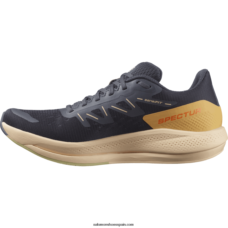 zapatillas de running para mujer - spectur Salomon 00B0PZ749 ébano/crema de almendras/verde puerro