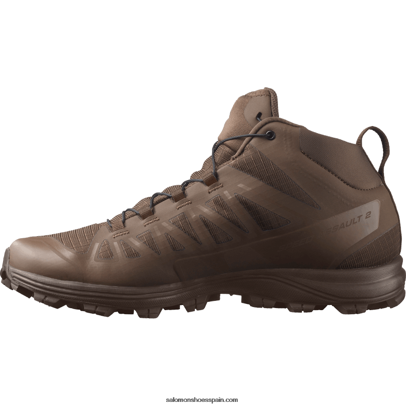 zapatos de las fuerzas femeninas - asalto de velocidad 2 Salomon 00B0PZ800 marrón tierra