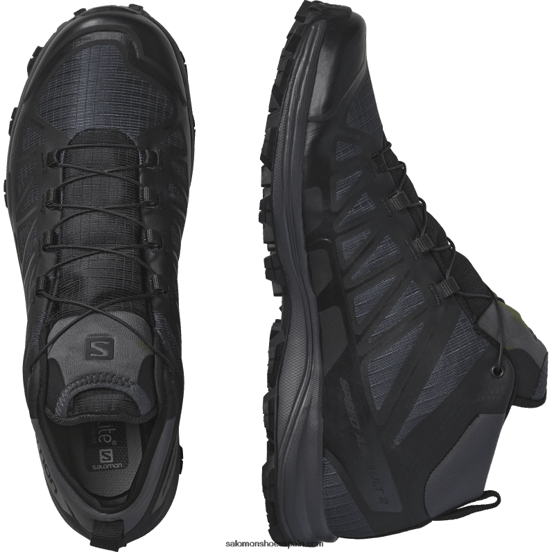 zapatos de las fuerzas femeninas - asalto de velocidad 2 Salomon 00B0PZ802 lobo/negro
