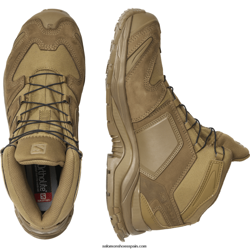 zapatos force mujer - xa force mid Salomon 00B0PZ816 marrón coyote