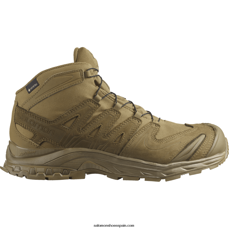 zapatos force mujer - xa force mid gore-tex Salomon 00B0PZ811 marrón coyote