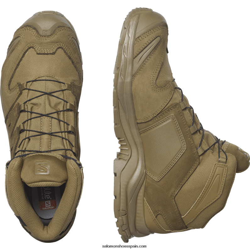 zapatos force mujer - xa force mid gore-tex Salomon 00B0PZ811 marrón coyote