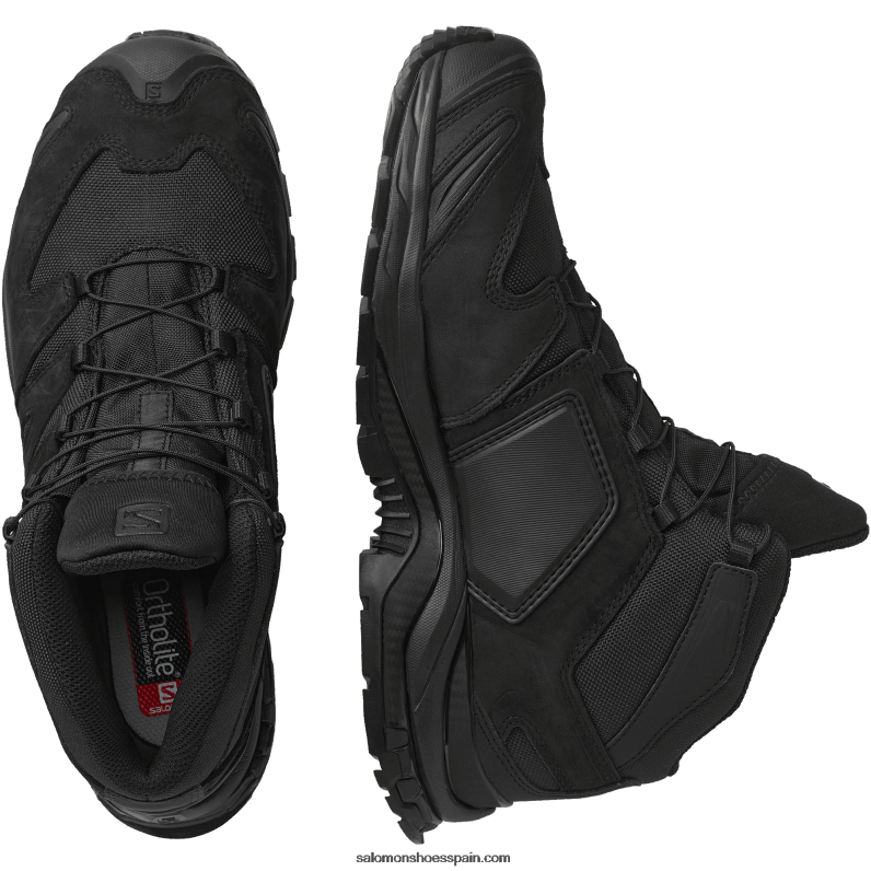zapatos force mujer - xa force mid wide es Salomon 00B0PZ817 negro