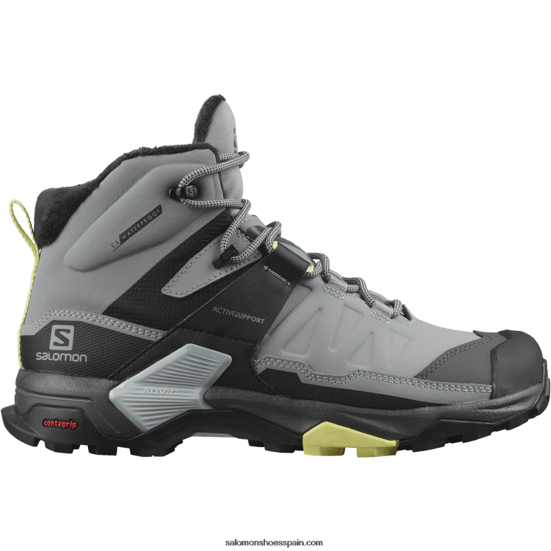 botas de invierno para mujer - x ultra 4 mid winter thinsulate clima waterproof Salomon 00B0PZ786 monumento/negro/charlock