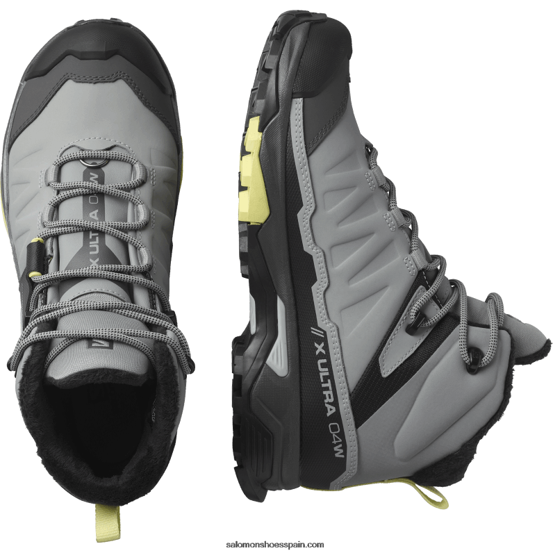botas de invierno para mujer - x ultra 4 mid winter thinsulate clima waterproof Salomon 00B0PZ786 monumento/negro/charlock