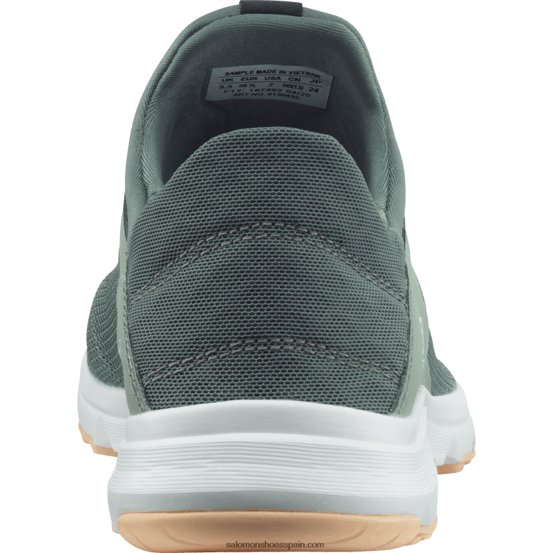 sandalias de mujer - amphib negrita 2 Salomon 00B0PZ791 verde milieu/verde balsamo/crema almendra