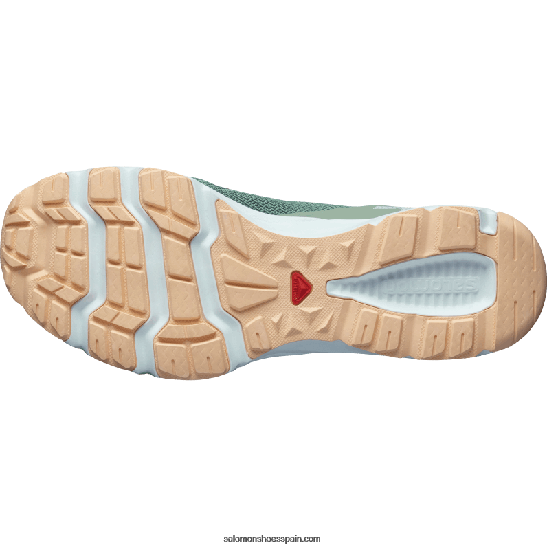 sandalias de mujer - amphib negrita 2 Salomon 00B0PZ791 verde milieu/verde balsamo/crema almendra