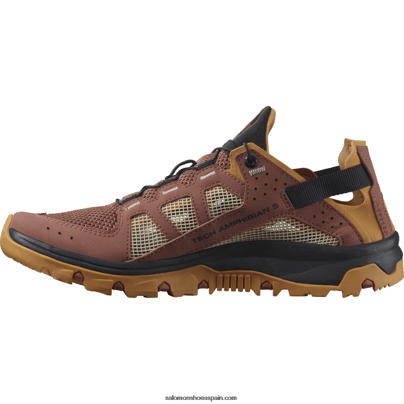 zapatos de agua para mujer - techamphibian 5 Salomon 00B0PZ789 madera de cedro/gamuza/rosa nube