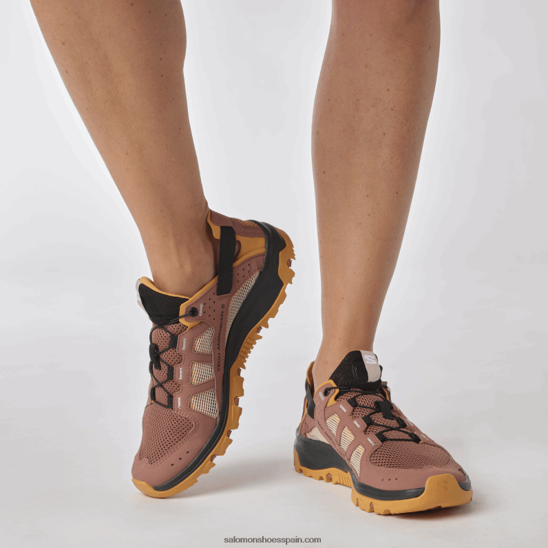 zapatos de agua para mujer - techamphibian 5 Salomon 00B0PZ789 madera de cedro/gamuza/rosa nube