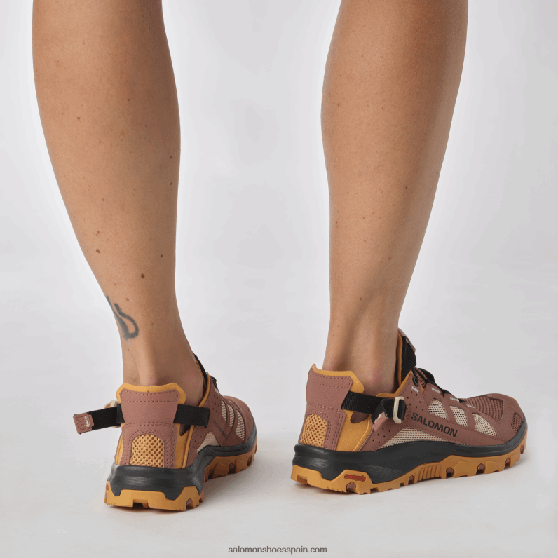 zapatos de agua para mujer - techamphibian 5 Salomon 00B0PZ789 madera de cedro/gamuza/rosa nube