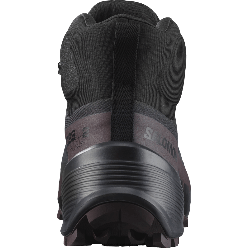 Botas de senderismo para mujer - Cross Hike 2 Mid Gore-Tex Salomon 00B0PZ735 ciruela negra/chocolate