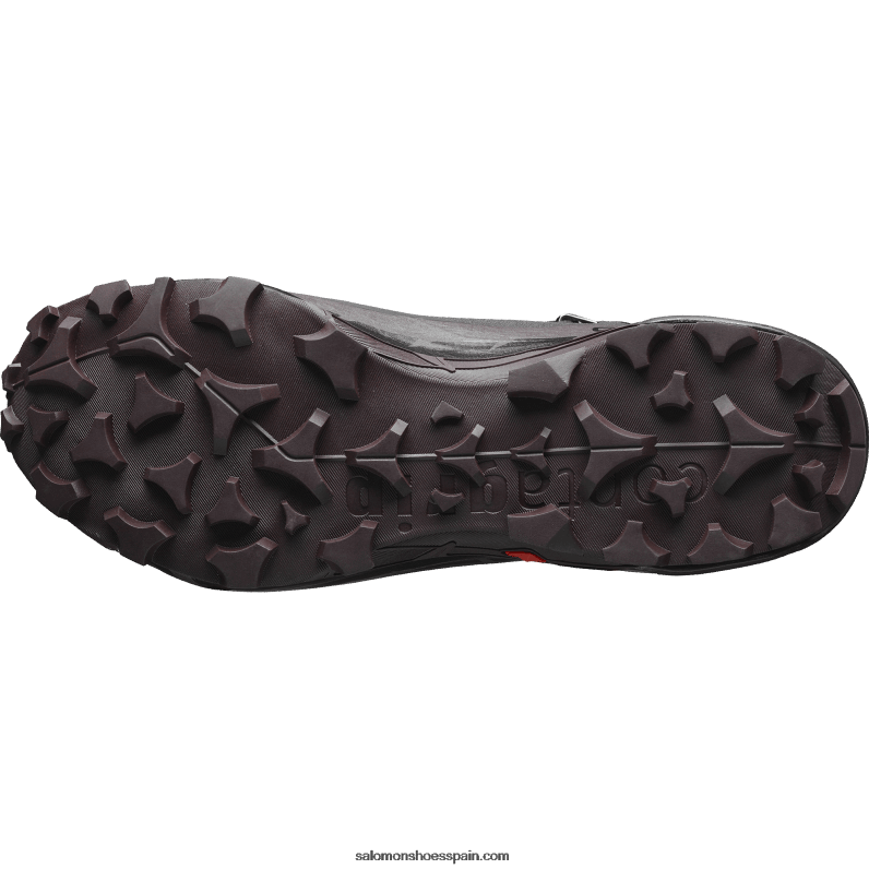 Botas de senderismo para mujer - Cross Hike 2 Mid Gore-Tex Salomon 00B0PZ735 ciruela negra/chocolate