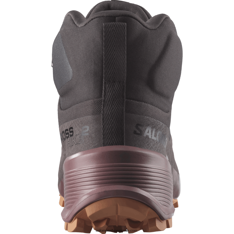 Botas de senderismo para mujer - Cross Hike 2 Mid Gore-Tex Salomon 00B0PZ737 esquisto/jengibre silvestre/coral dorado
