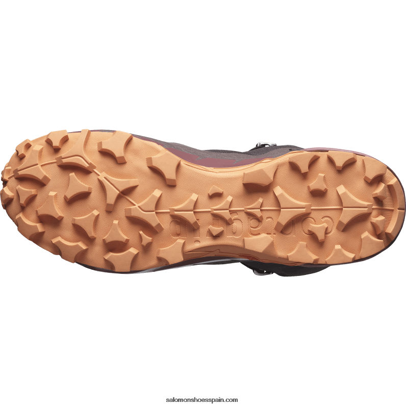 Botas de senderismo para mujer - Cross Hike 2 Mid Gore-Tex Salomon 00B0PZ737 esquisto/jengibre silvestre/coral dorado