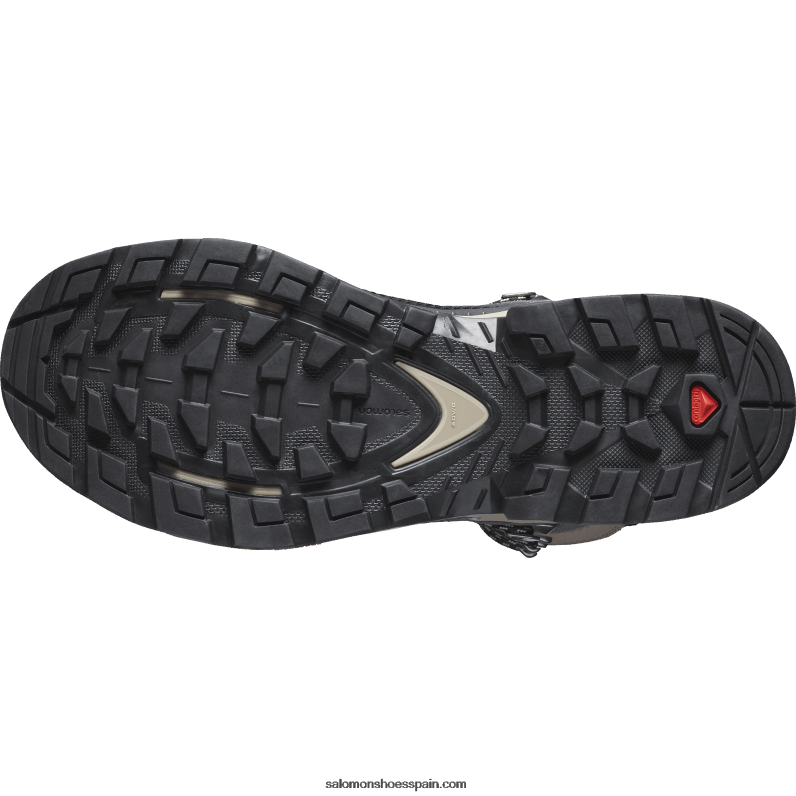 botas de montaña de cuero para mujer - elemento de búsqueda gore-tex Salomon 00B0PZ1136 ébano/día lluvioso/clima tormentoso