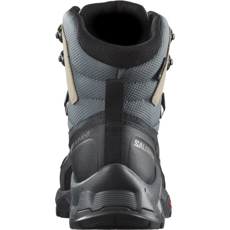 botas de montaña de cuero para mujer - elemento de búsqueda gore-tex Salomon 00B0PZ1136 ébano/día lluvioso/clima tormentoso