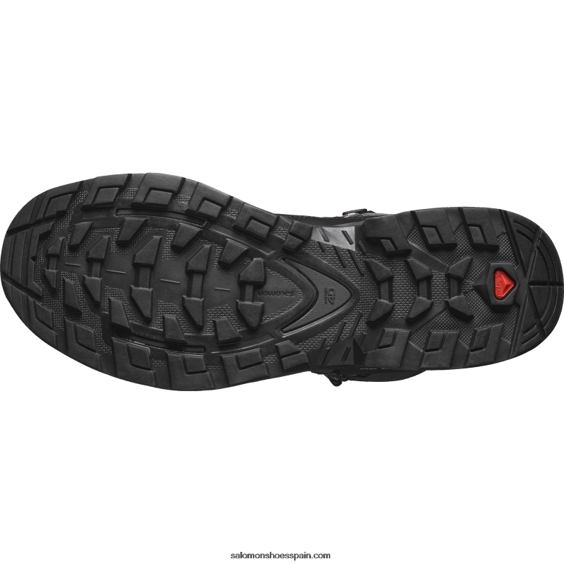botas de montaña de cuero para mujer - quest 4 gore-tex Salomon 00B0PZ1128 imán/negro/beso de sol