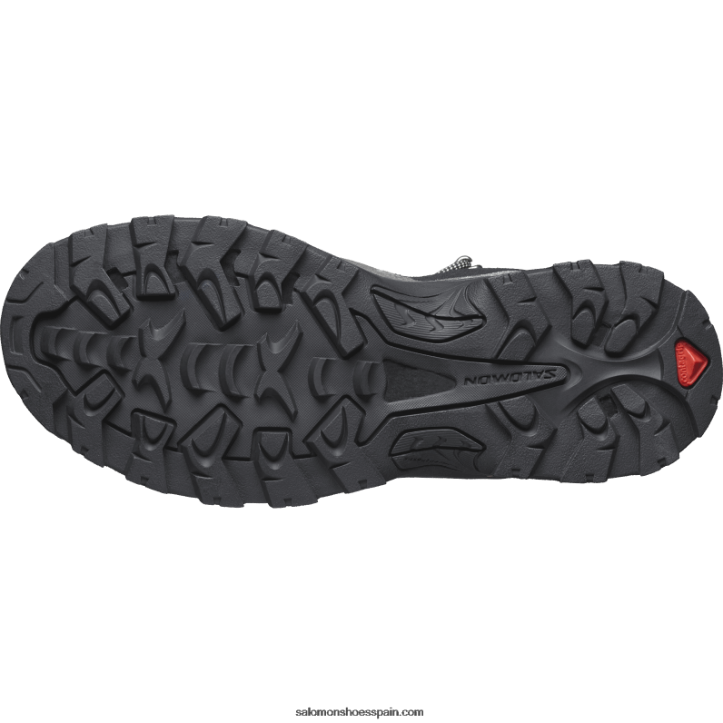 botas de montaña de cuero para mujer - quest rove gore-tex Salomon 00B0PZ1142 negro/imán/sombra silenciosa