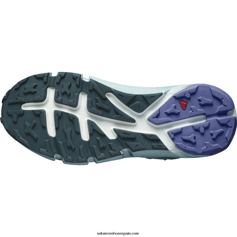 botas de montaña para mujer - predecir caminata mid gore-tex Salomon 00B0PZ1132 azul piedra/atlantico profundo/cielo granada