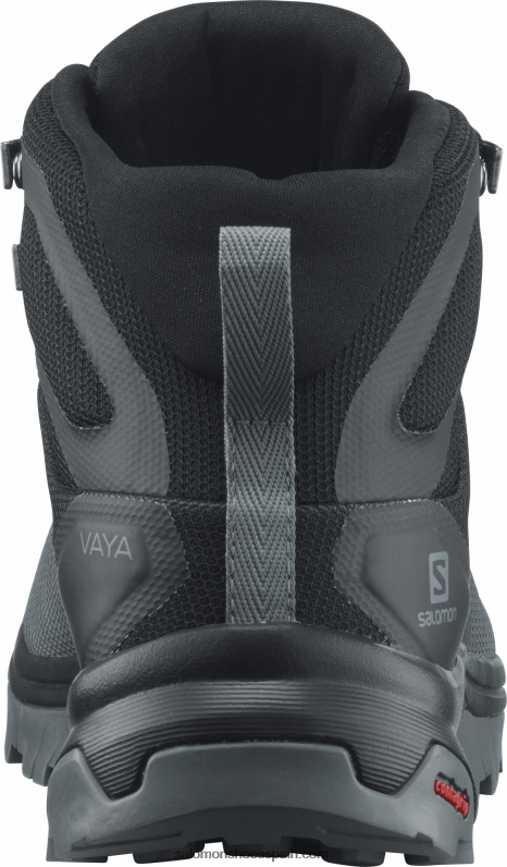 botas de montaña para mujer - vaya mid gore-tex Salomon 00B0PZ1283 tiempo tormentoso/negro/soldado