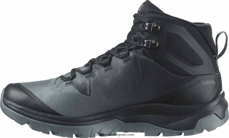 botas de montaña para mujer - vaya mid gore-tex Salomon 00B0PZ1283 tiempo tormentoso/negro/soldado