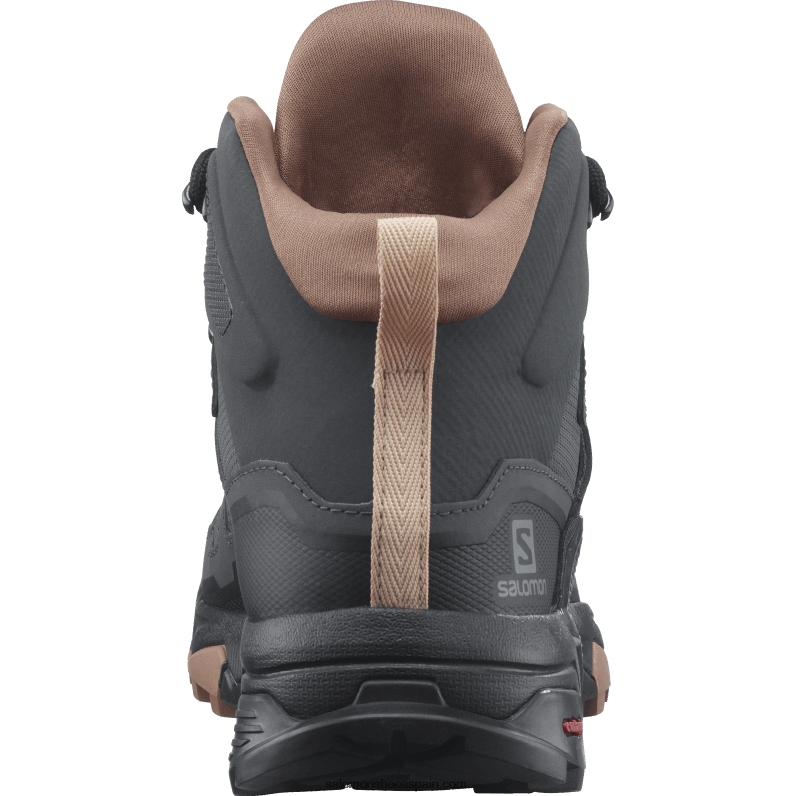 botas de montaña para mujer - x ultra 4 mid gore-tex Salomon 00B0PZ1133 ébano/mousse de moca/crema de almendras