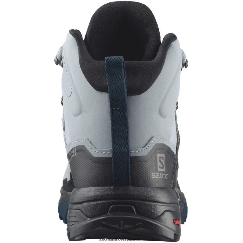 botas de montaña para mujer - x ultra 4 mid wide gore-tex Salomon 00B0PZ1141 cantera/negro/azul legión