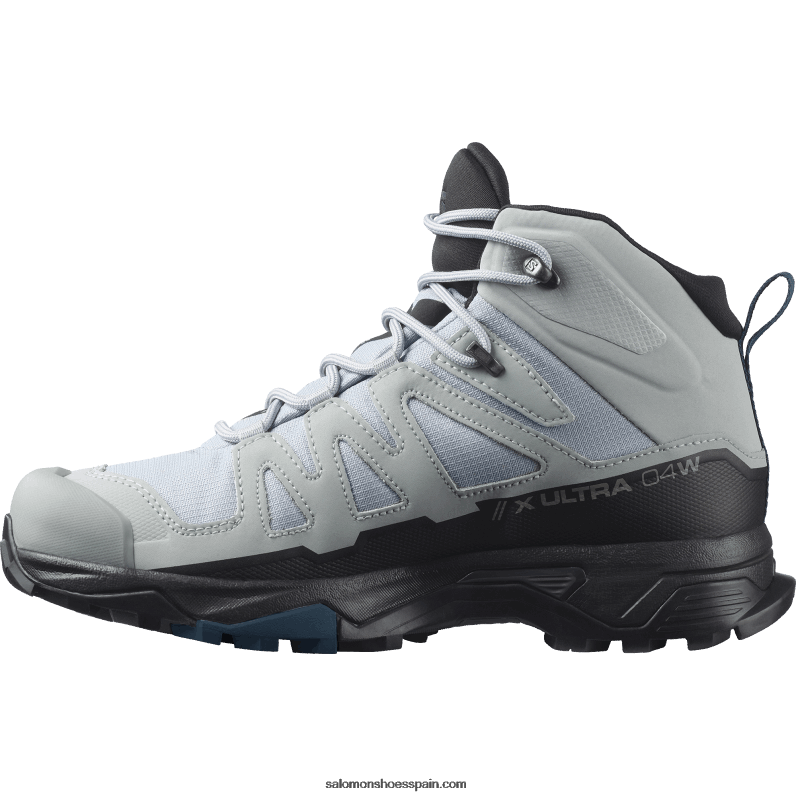 botas de montaña para mujer - x ultra 4 mid wide gore-tex Salomon 00B0PZ1141 cantera/negro/azul legión