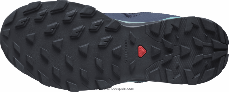 zapatos de senderismo para mujer - contorno gore-tex Salomon 00B0PZ1147 enrejado/blazer azul marino/guacamole