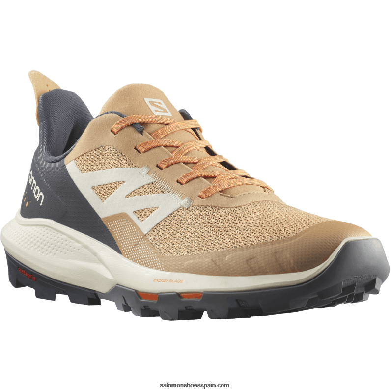 zapatos de senderismo para mujer - outpulse Salomon 00B0PZ1281 fenogreco/ébano/naranja ardiente