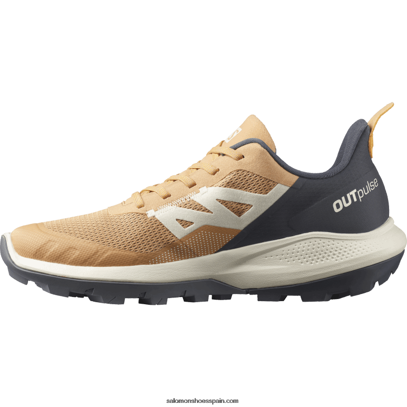zapatos de senderismo para mujer - outpulse Salomon 00B0PZ1281 fenogreco/ébano/naranja ardiente