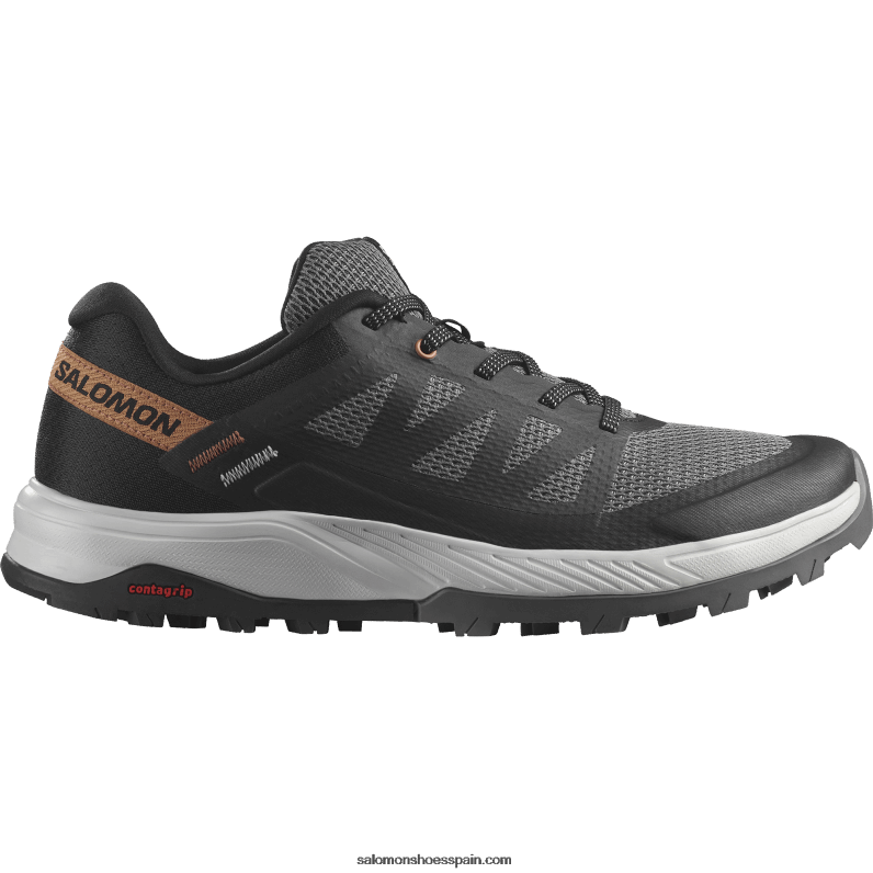 zapatos de senderismo para mujer - outrise Salomon 00B0PZ1280 ciruela gatito/negro/oro coral