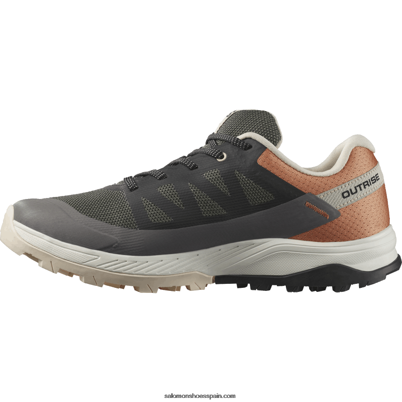 zapatos de senderismo para mujer - outrise clima impermeable Salomon 00B0PZ1144 imán/negro/oro coral