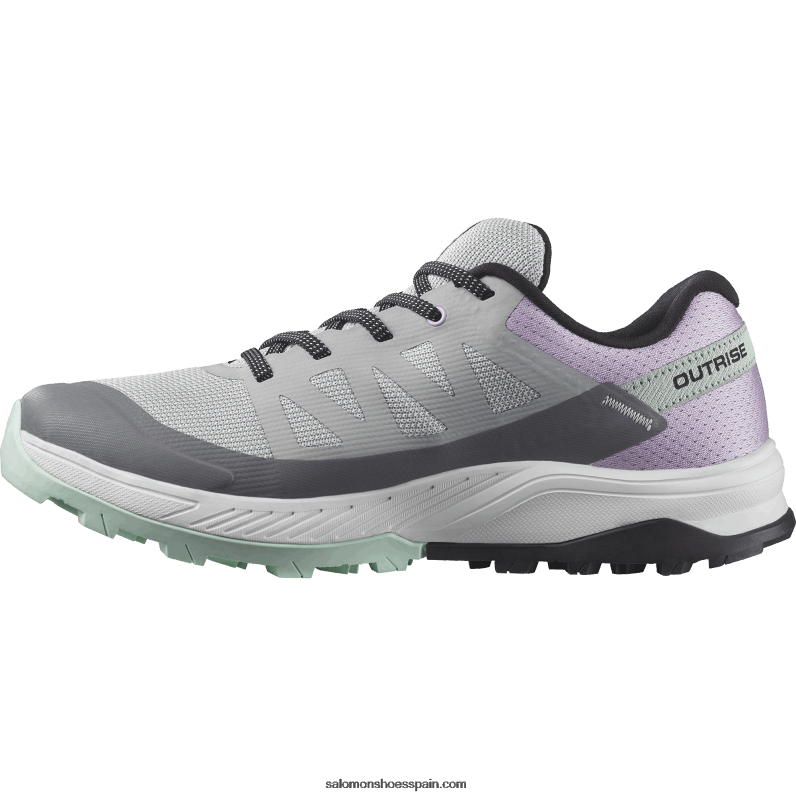 zapatos de senderismo para mujer - outrise clima impermeable Salomon 00B0PZ1145 cantera/flor de orquídea/yuca