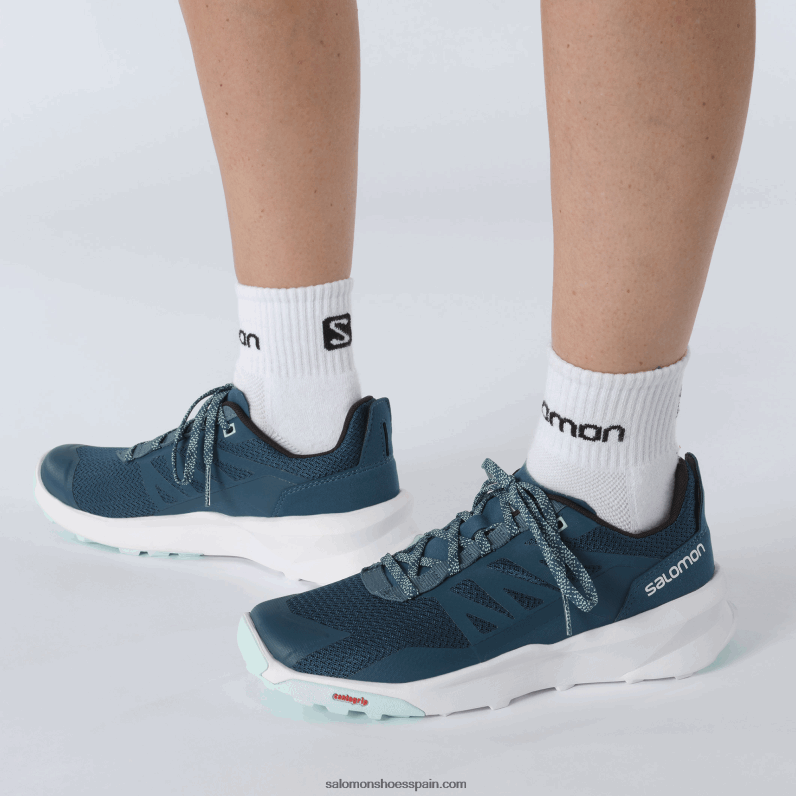 zapatos de senderismo para mujer - patrulla Salomon 00B0PZ1125 azul legión/blanco/yuca