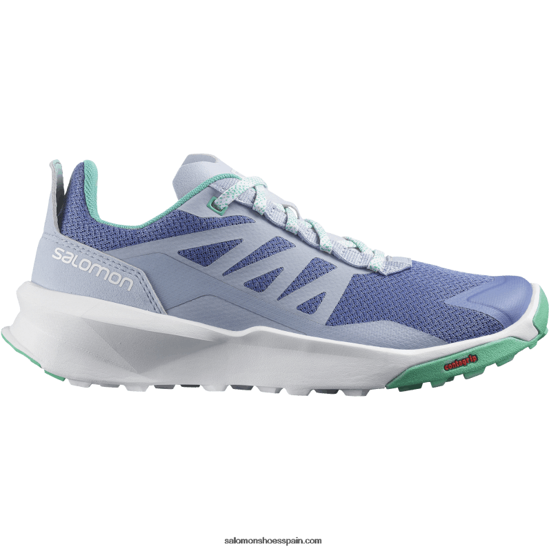 zapatos de senderismo para mujer - patrulla Salomon 00B0PZ1127 terciopelo mañana/azul zen/hoja de menta