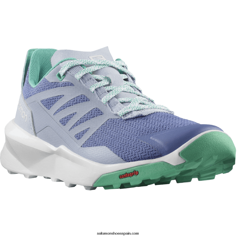 zapatos de senderismo para mujer - patrulla Salomon 00B0PZ1127 terciopelo mañana/azul zen/hoja de menta