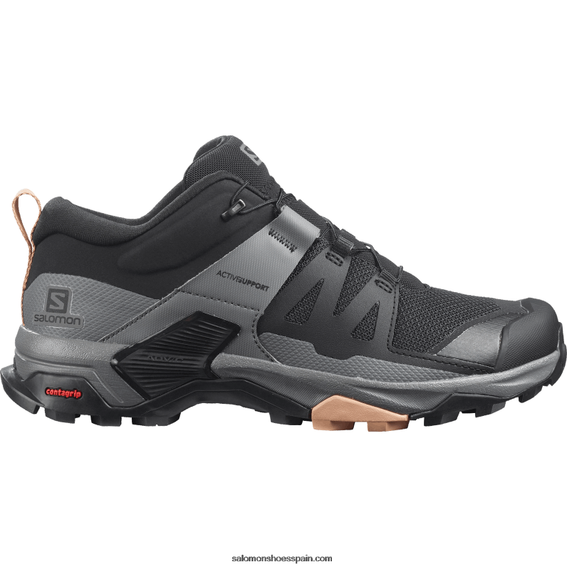 zapatos de senderismo para mujer - x ultra 4 Salomon 00B0PZ1119 negro/sombra tranquila/sirocco