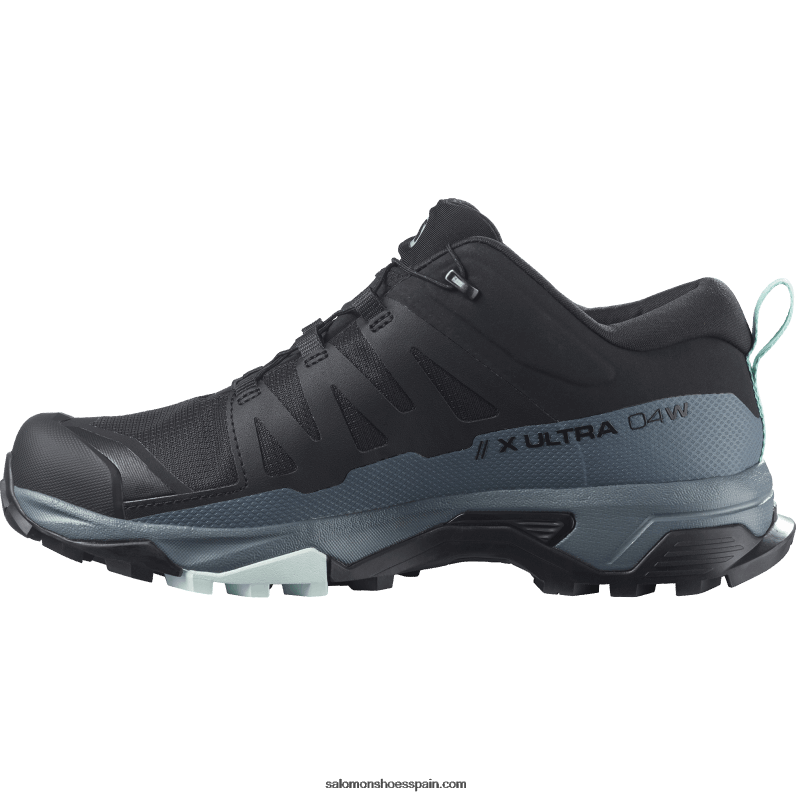 zapatos de senderismo para mujer - x ultra 4 gore-tex Salomon 00B0PZ1137 negro/clima tormentoso/azul ópalo