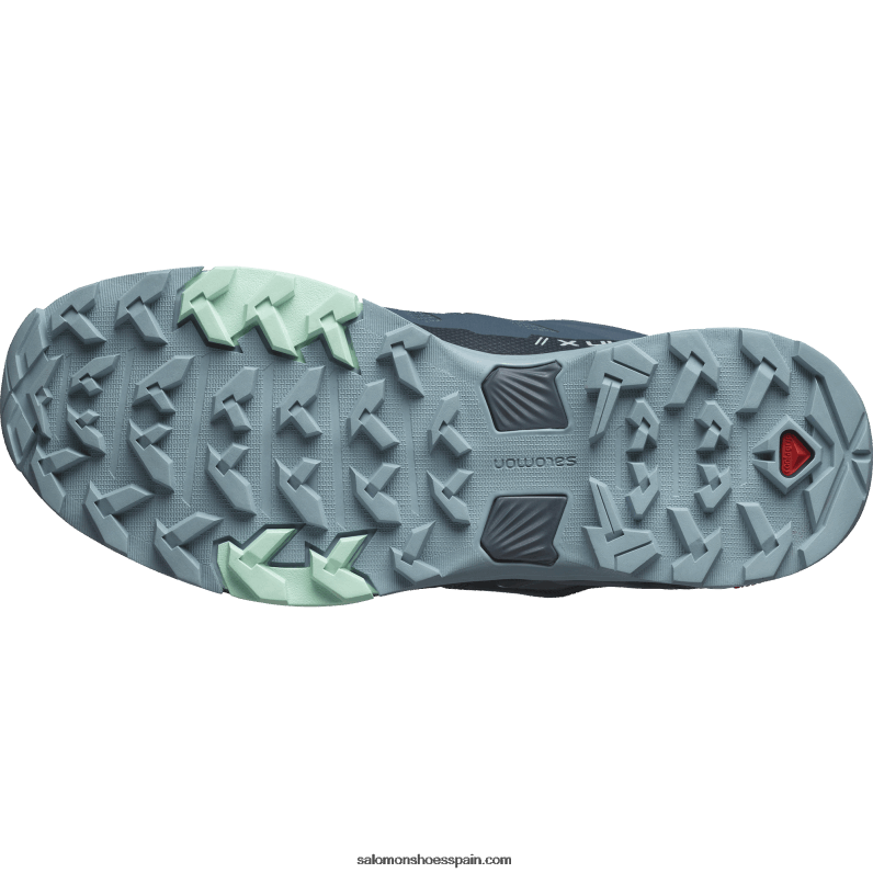 zapatos de senderismo para mujer - x ultra 4 gore-tex Salomon 00B0PZ1138 stargazer/carbón/azul piedra