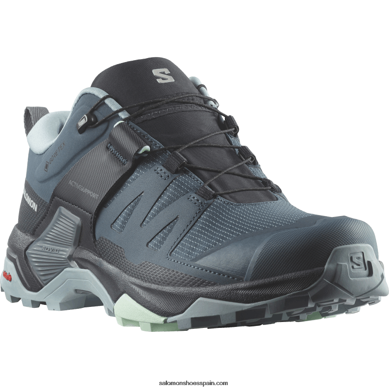 zapatos de senderismo para mujer - x ultra 4 gore-tex Salomon 00B0PZ1138 stargazer/carbón/azul piedra