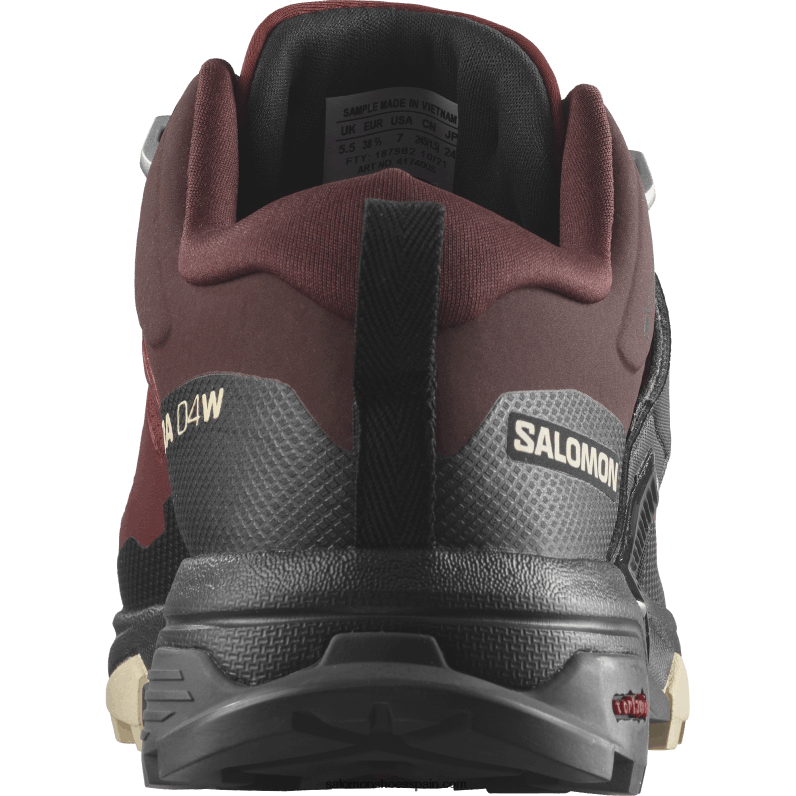 zapatos de senderismo para mujer - x ultra 4 gore-tex Salomon 00B0PZ1140 marrón más oscuro/negro/arena blanqueada