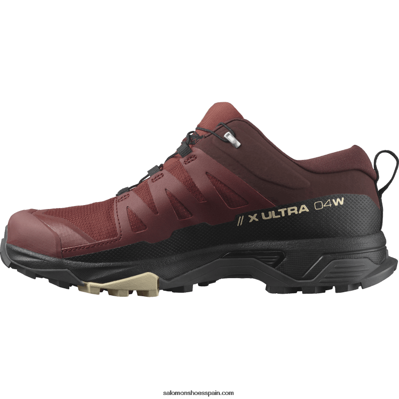 zapatos de senderismo para mujer - x ultra 4 gore-tex Salomon 00B0PZ1140 marrón más oscuro/negro/arena blanqueada