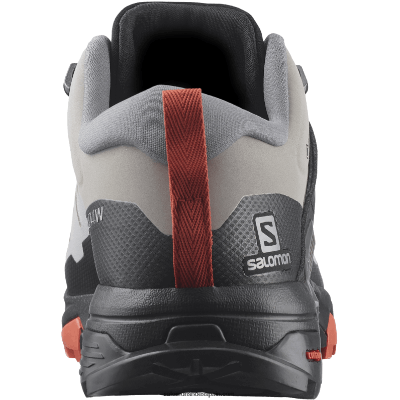 zapatos de senderismo para mujer - x ultra 4 wide gore-tex Salomon 00B0PZ739 aleación/sombra tranquila/siena tostada