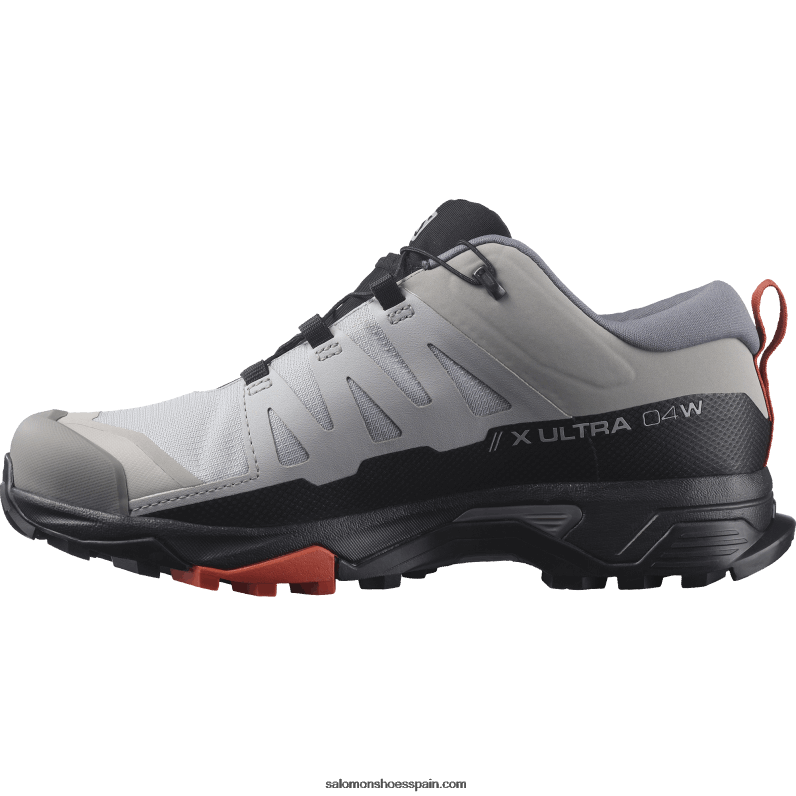 zapatos de senderismo para mujer - x ultra 4 wide gore-tex Salomon 00B0PZ739 aleación/sombra tranquila/siena tostada