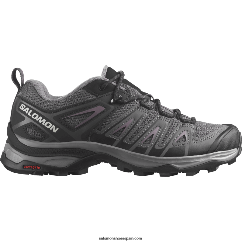 zapatos de senderismo para mujer - x ultra pioneer aero Salomon 00B0PZ1120 imán/negro/paisaje lunar