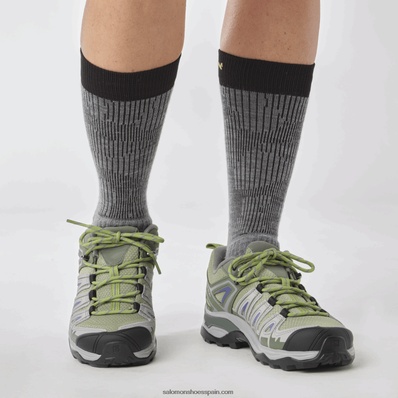 zapatos de senderismo para mujer - x ultra pioneer aero Salomon 00B0PZ1121 verde aceite/gris ricino/azul amparo